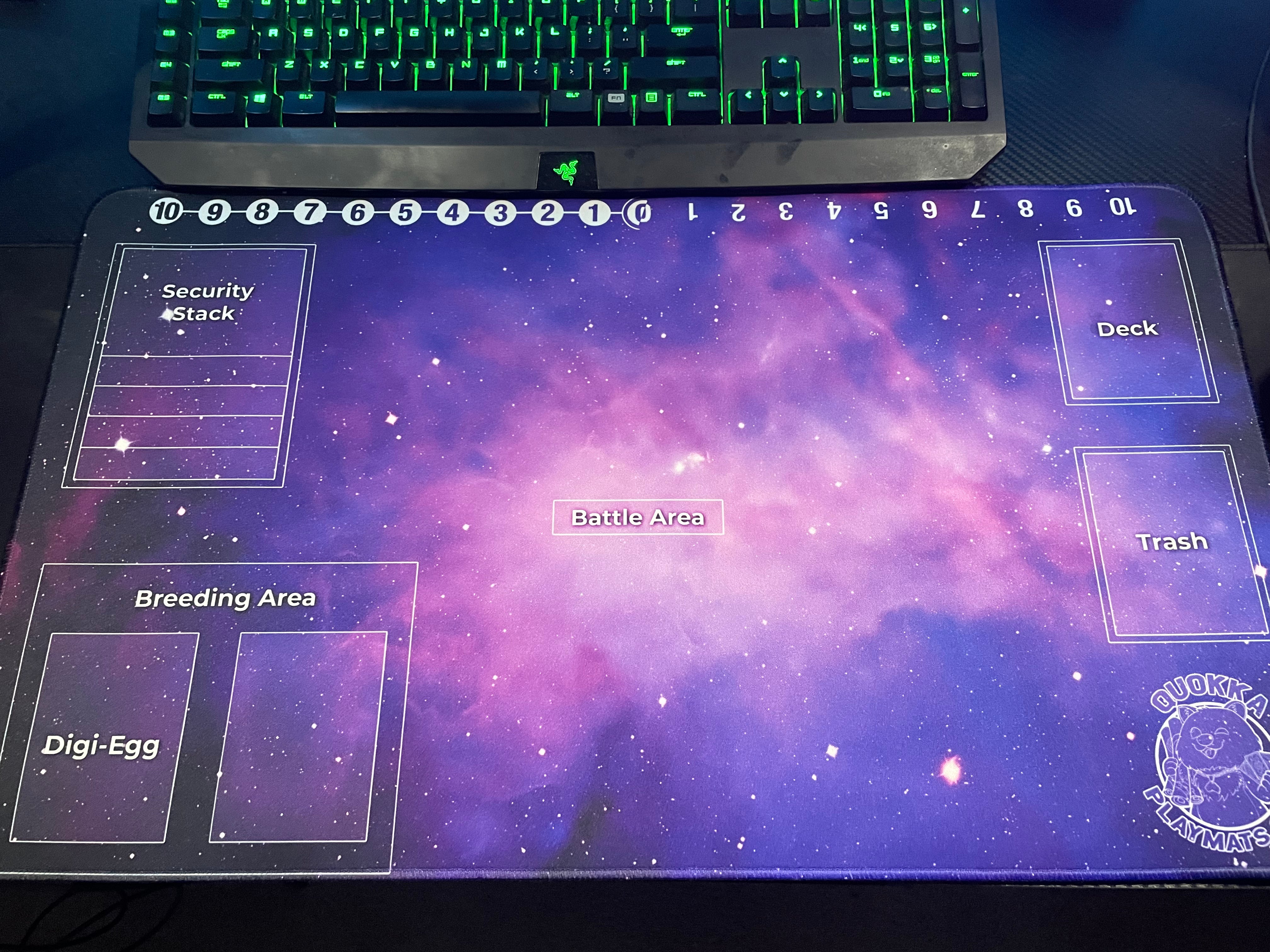 Space Nebula Design - Digimon Quokka TCG Playmat