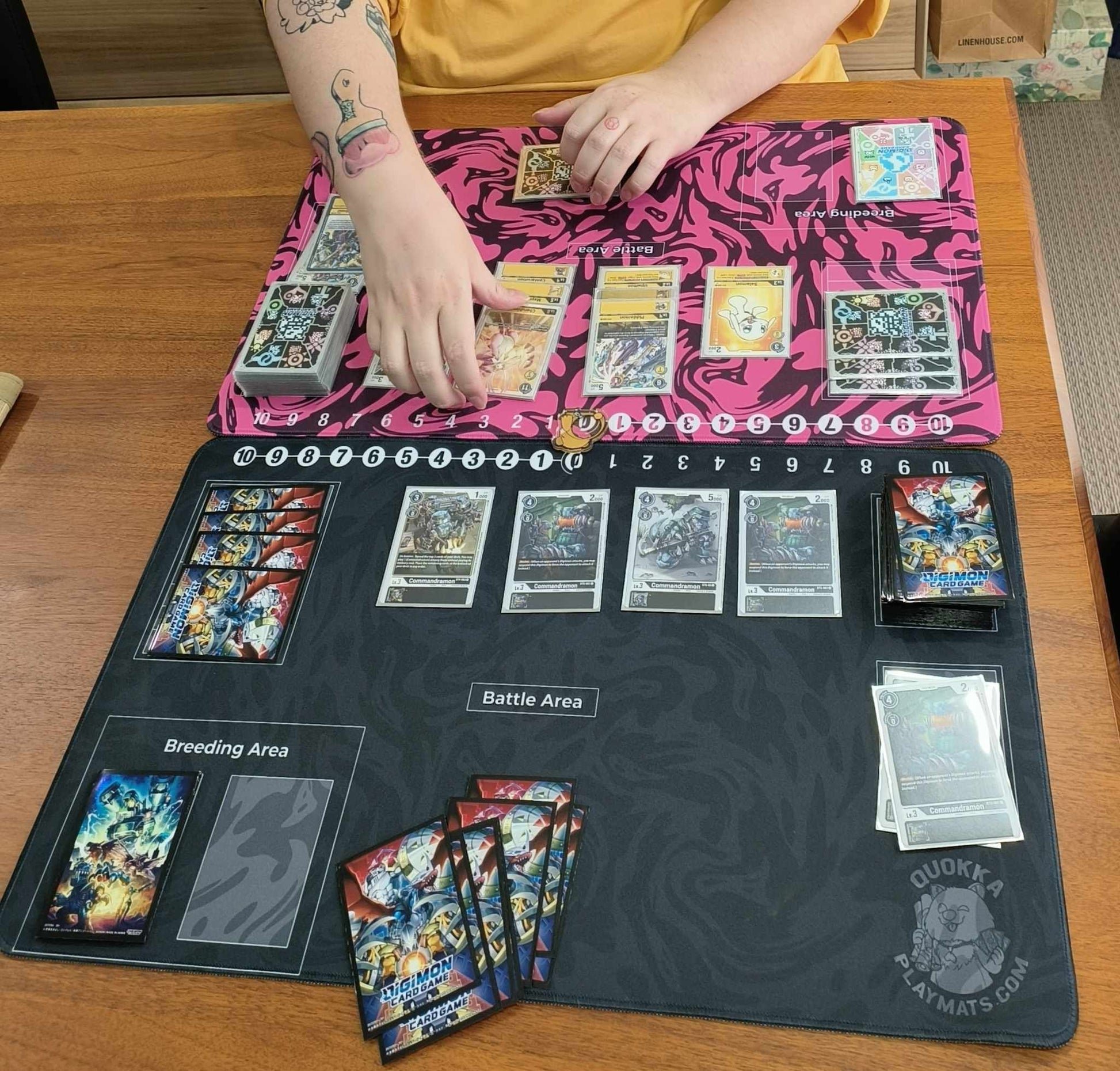 Black Swirl Design - Dragon Ball Super Quokka TCG Playmat Black Swirl Design - Dragon Ball Super Quokka TCG Playmat