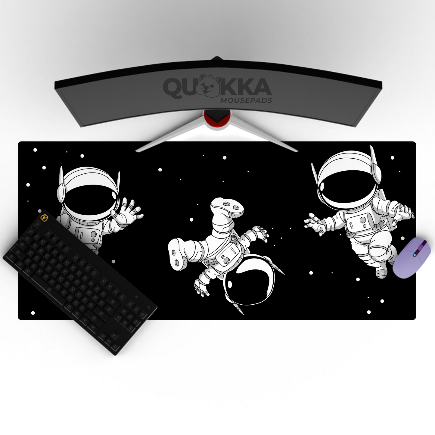 The 3 Wise Astronauts Design Mousepad Deskmat