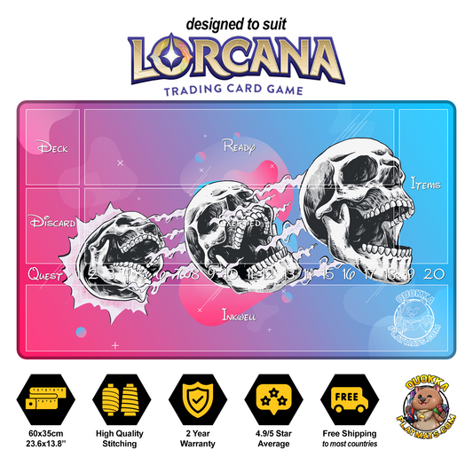 3 Skulls Design - Lorcana Quokka TCG Playmat