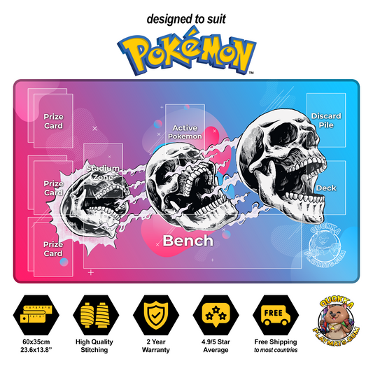 3 Skulls Design - Pokémon Quokka TCG Playmat