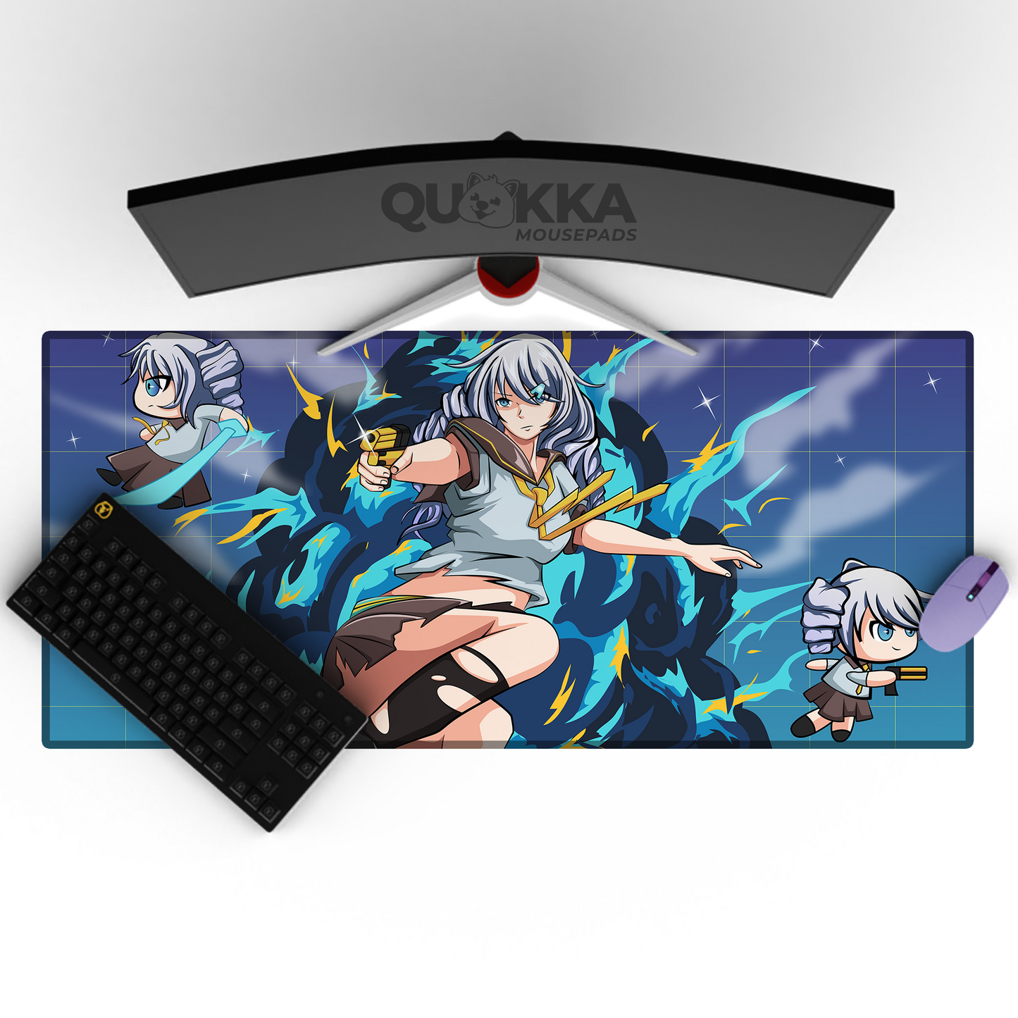 Anime School Girl Hero Design Mousepad Deskmat