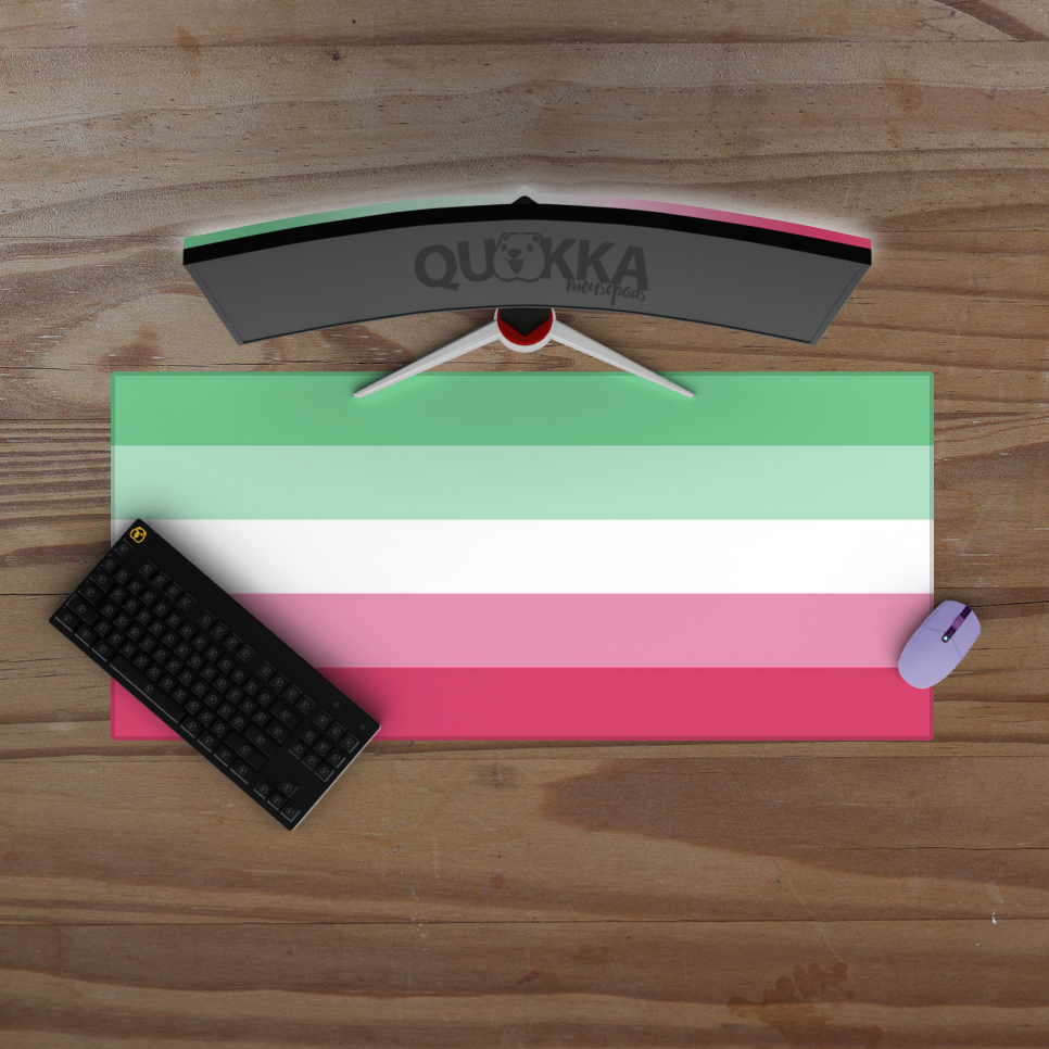 Abrosexual Flag Design Mousepad Deskmat