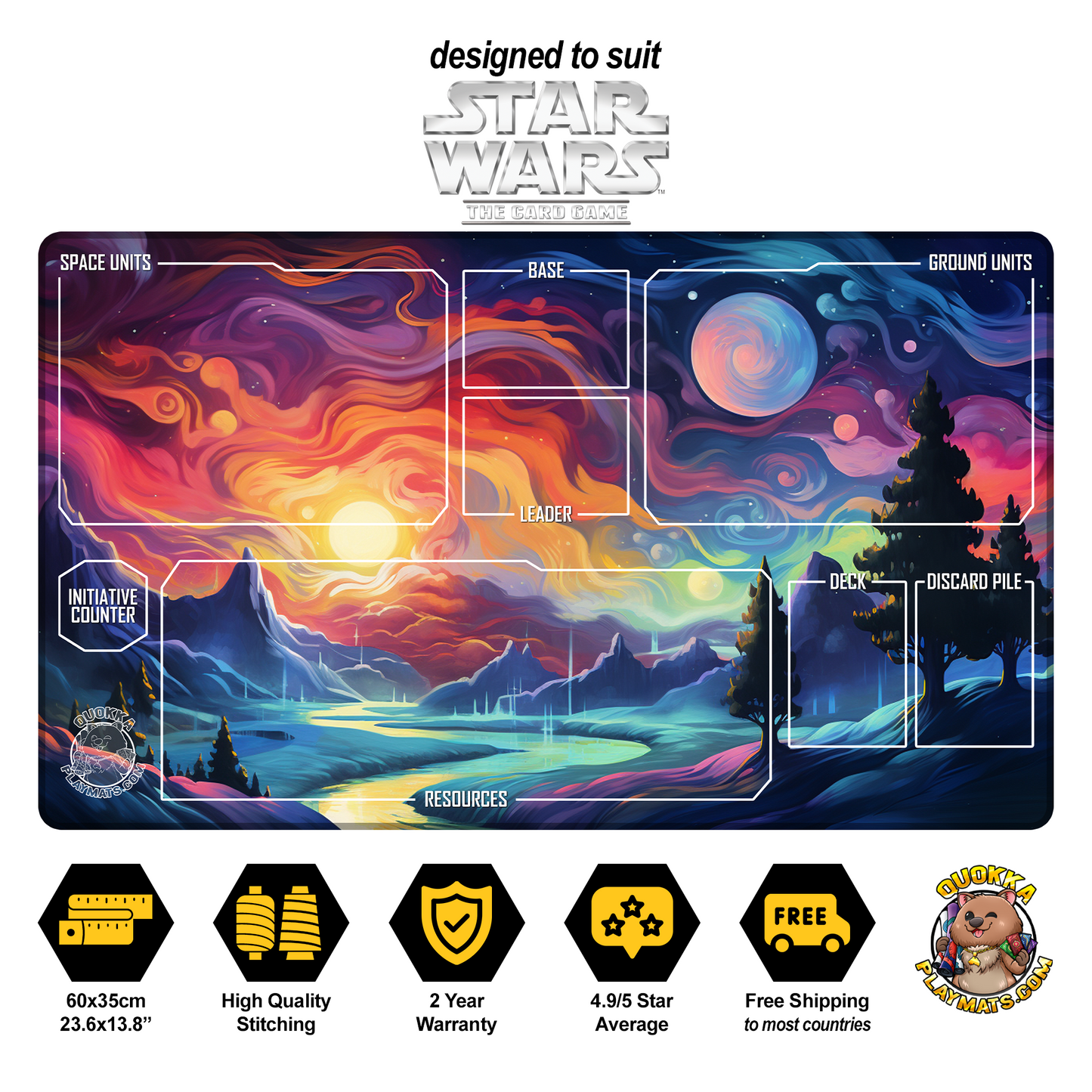 Artistic Landscape Design - Star Wars: Unlimited Quokka TCG Playmat