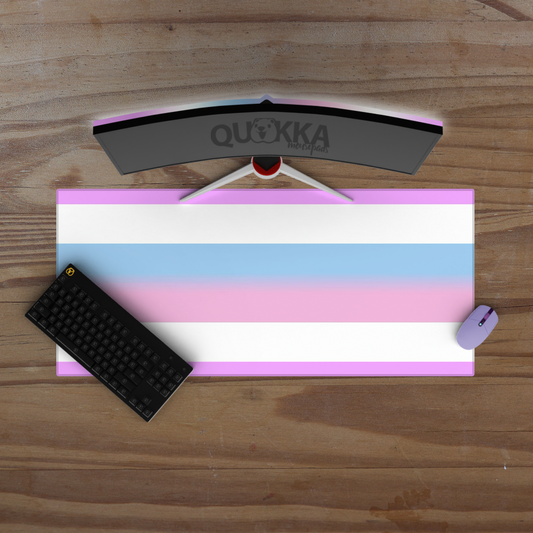 Bigender Pride Flag Design Mousepad Deskmat