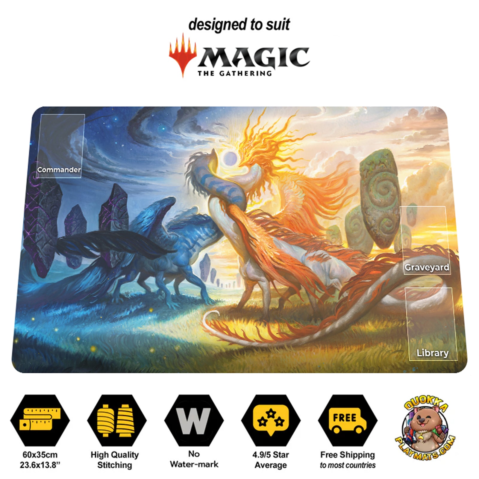 Celestial Reunion -  Magic: The Gathering TCG Playmat