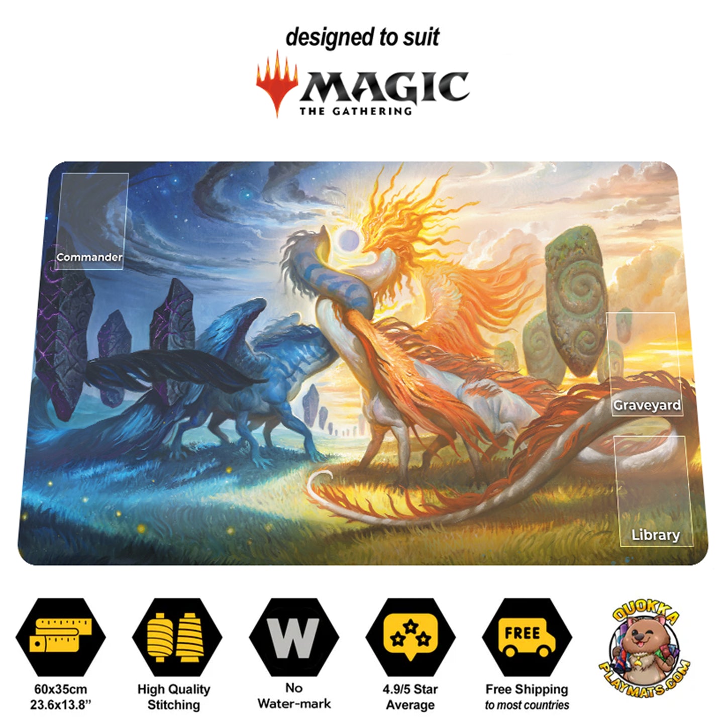 Celestial Reunion -  Magic: The Gathering TCG Playmat