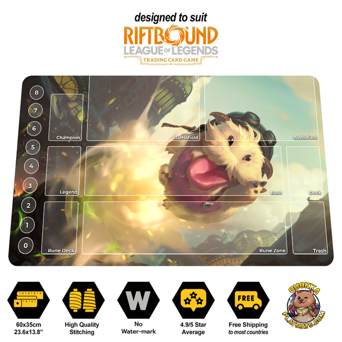 Daring Poro - Riftbound TCG Playmat