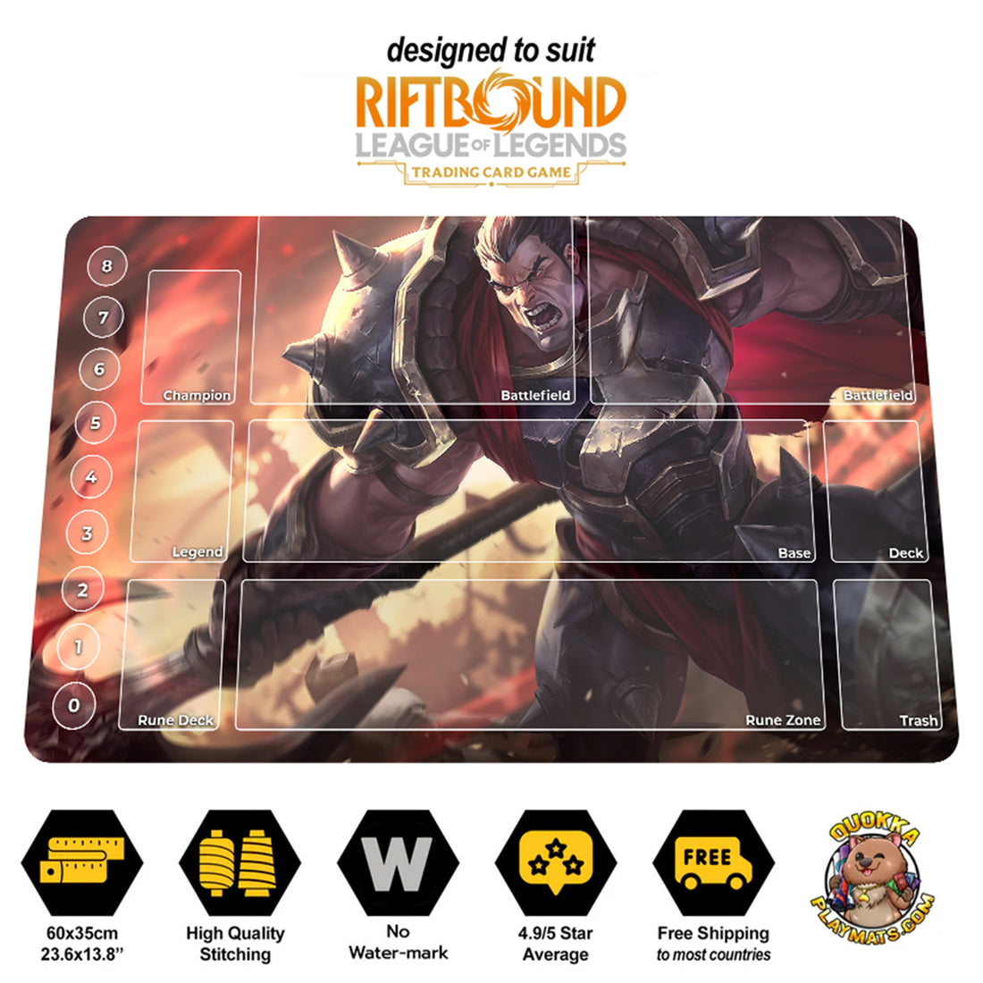 Darius Design - Riftbound Quokka TCG Playmat
