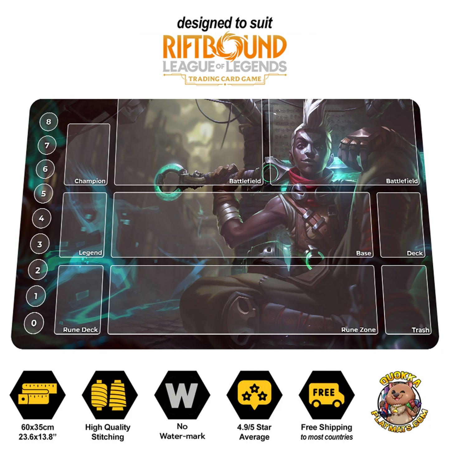 Ekko Design - Riftbound Quokka TCG Playmat
