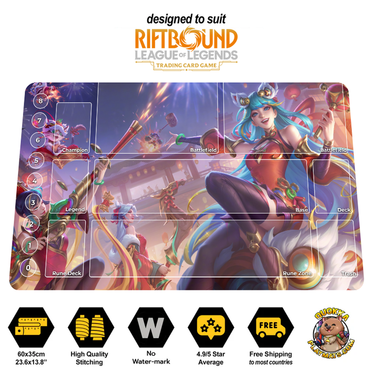 Firecracker - Riftbound TCG Playmat