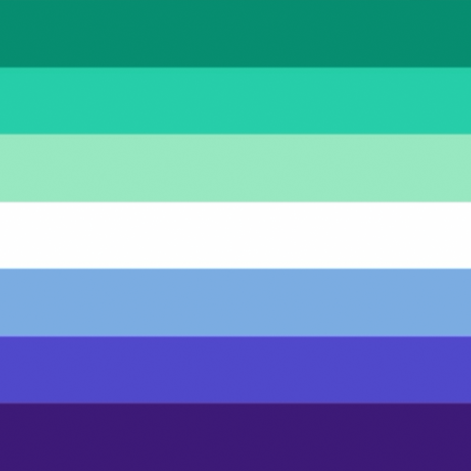 Gay Men’s Pride Flag Design Mousepad Deskmat