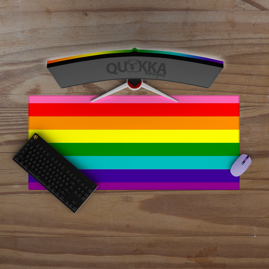 Gilbert Baker Pride Flag Design Mousepad Deskmat