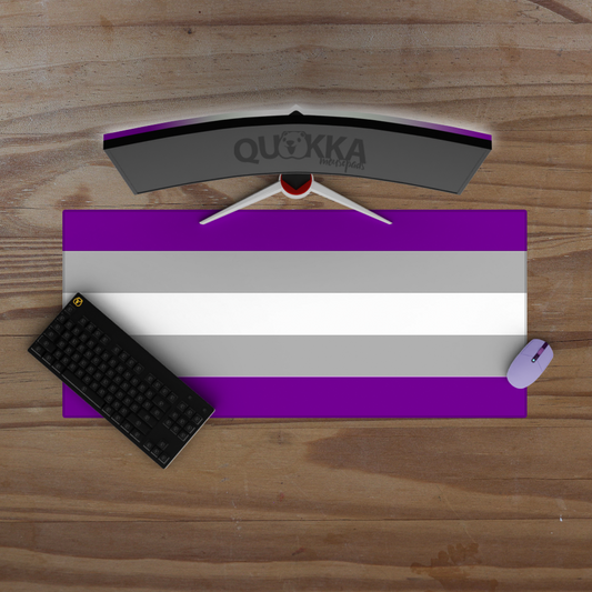 Graysexual Pride Flag Design Mousepad Deskmat