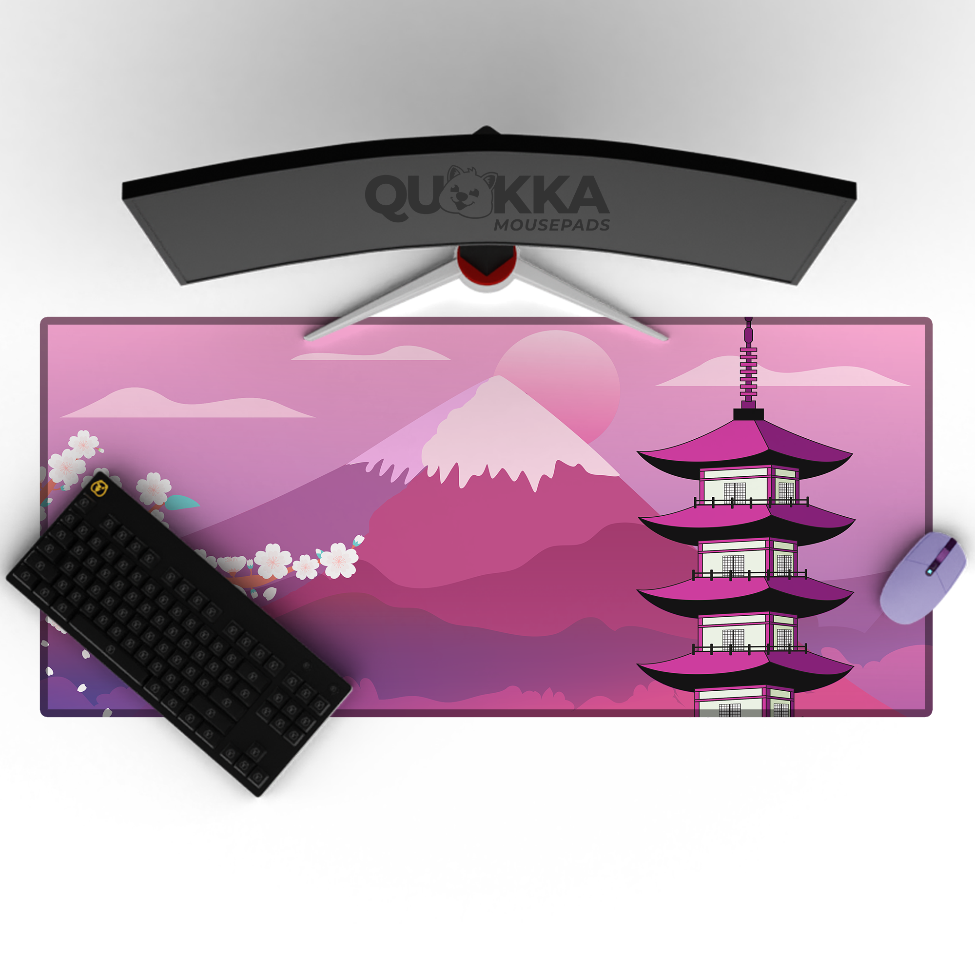 Japanese Castle (Azalea) Mousepad Deskmat