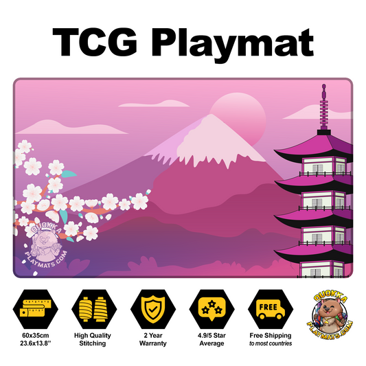 Japanese Castle (Azalea) - Quokka TCG Playmat