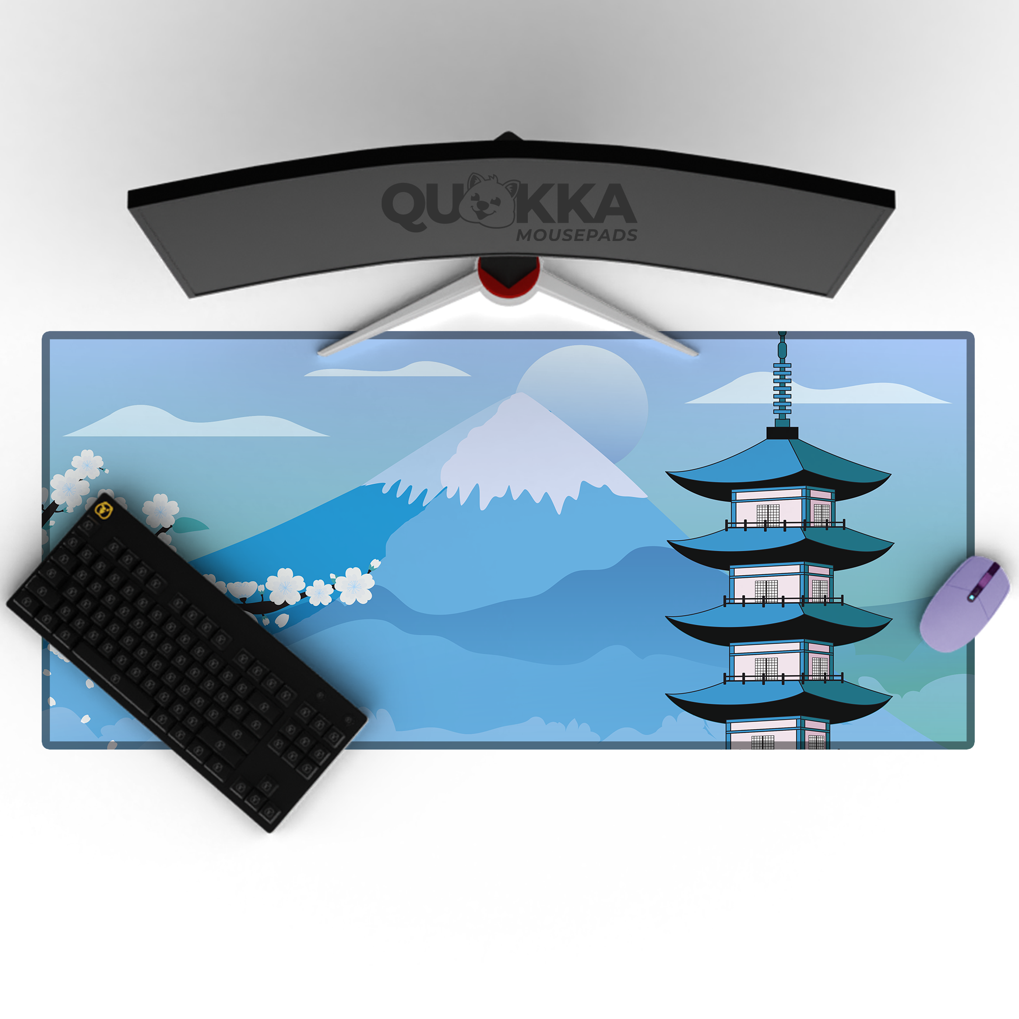 Japanese Castle (Humming Bird) Mousepad Deskmat