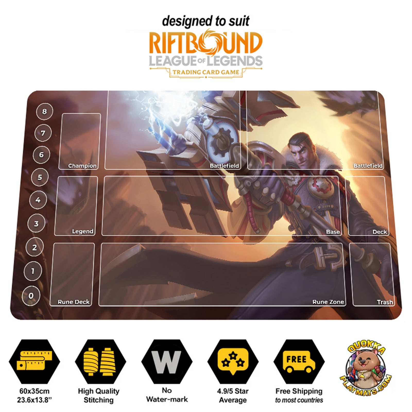 Jayce Design - Riftbound Quokka TCG Playmat