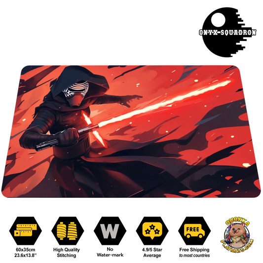 "Dark Ascendancy" Kylo Ren Deskmat Playmat Mousepad