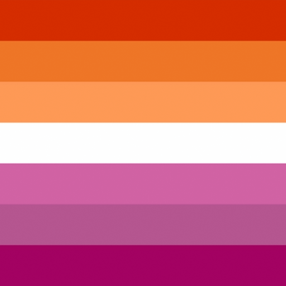Lesbian Flag Design Mousepad Deskmat
