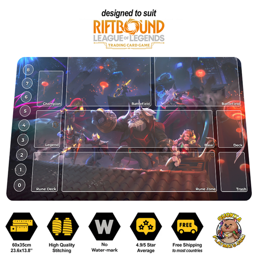 Lunar Beast - Riftbound TCG Playmat