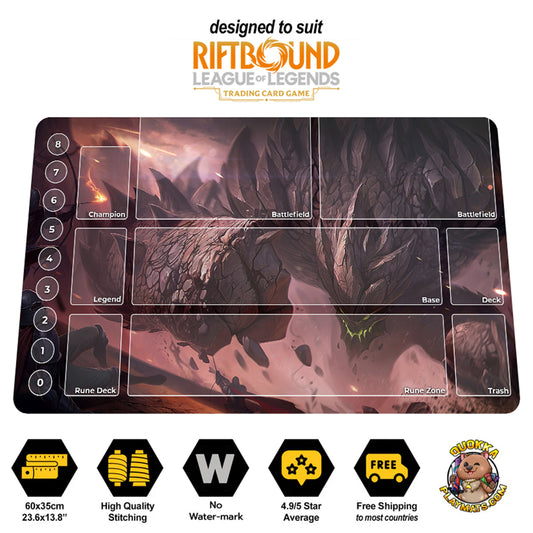 Malphite Design - Riftbound Quokka TCG Playmat