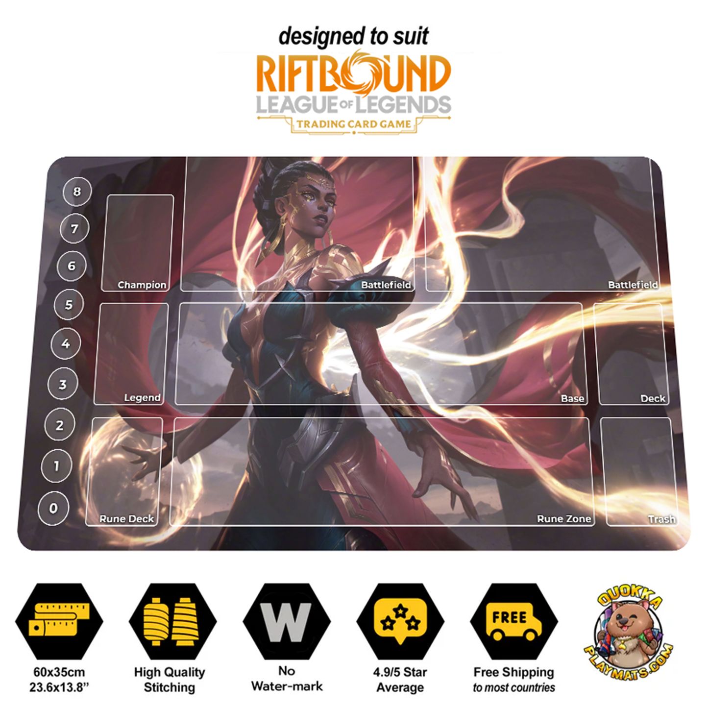 Mel - Riftbound Quokka TCG Playmat