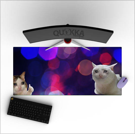 Sad Cats Deskmat Playmat Mousepad