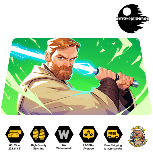 "Calm Within the Storm" Obi-Wan Kenobi Deskmat Playmat Mousepad