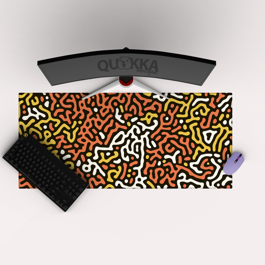 Organic Maze Shapes Mousepad Deskmat