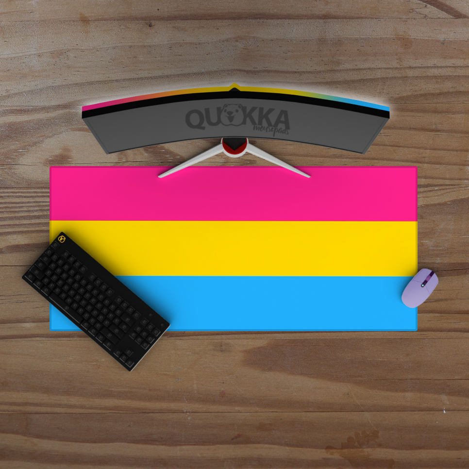 Pansexual Flag Design Mousepad Deskmat