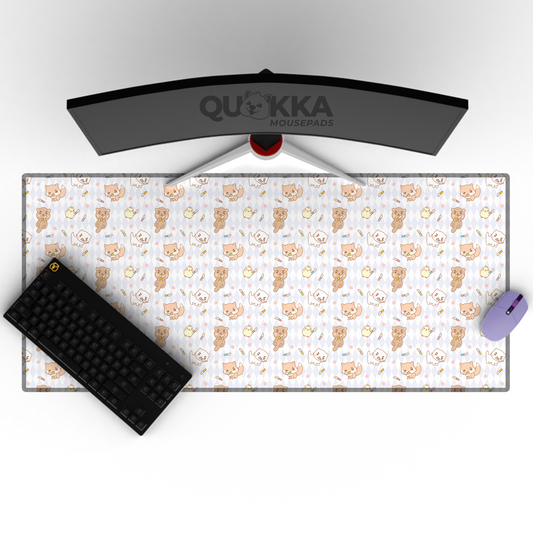 Peace Was Never An Option (Purple) Pattern Design Mousepad Deskmat