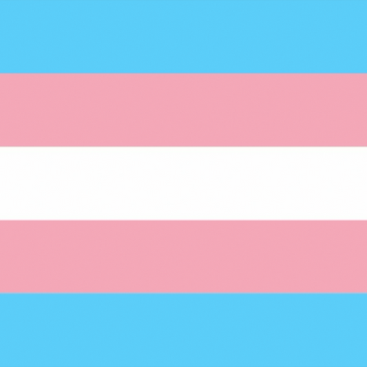 Transgender Flag Design Mousepad Deskmat