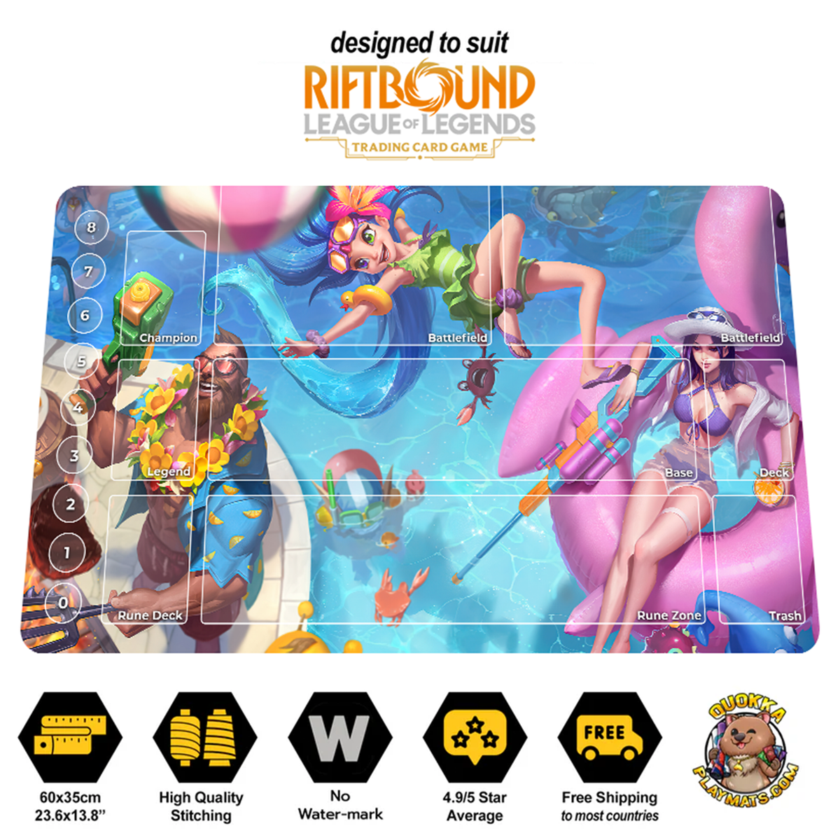 Pool Party - Riftbound TCG Playmat