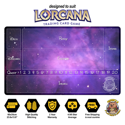 Space Nebula Design - Lorcana Quokka TCG Playmat