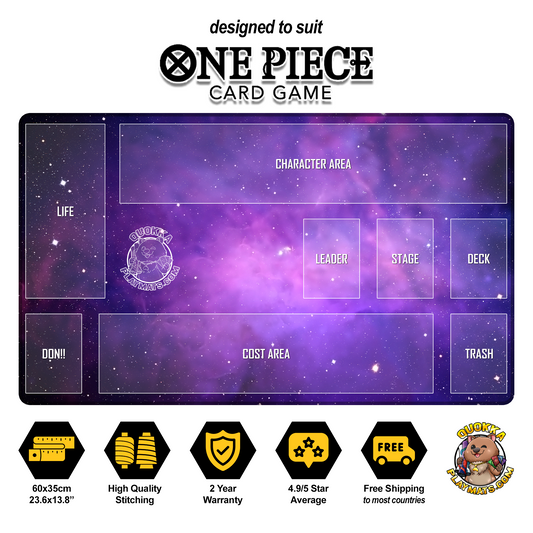 Space Nebula Design - One Piece Quokka TCG Playmat