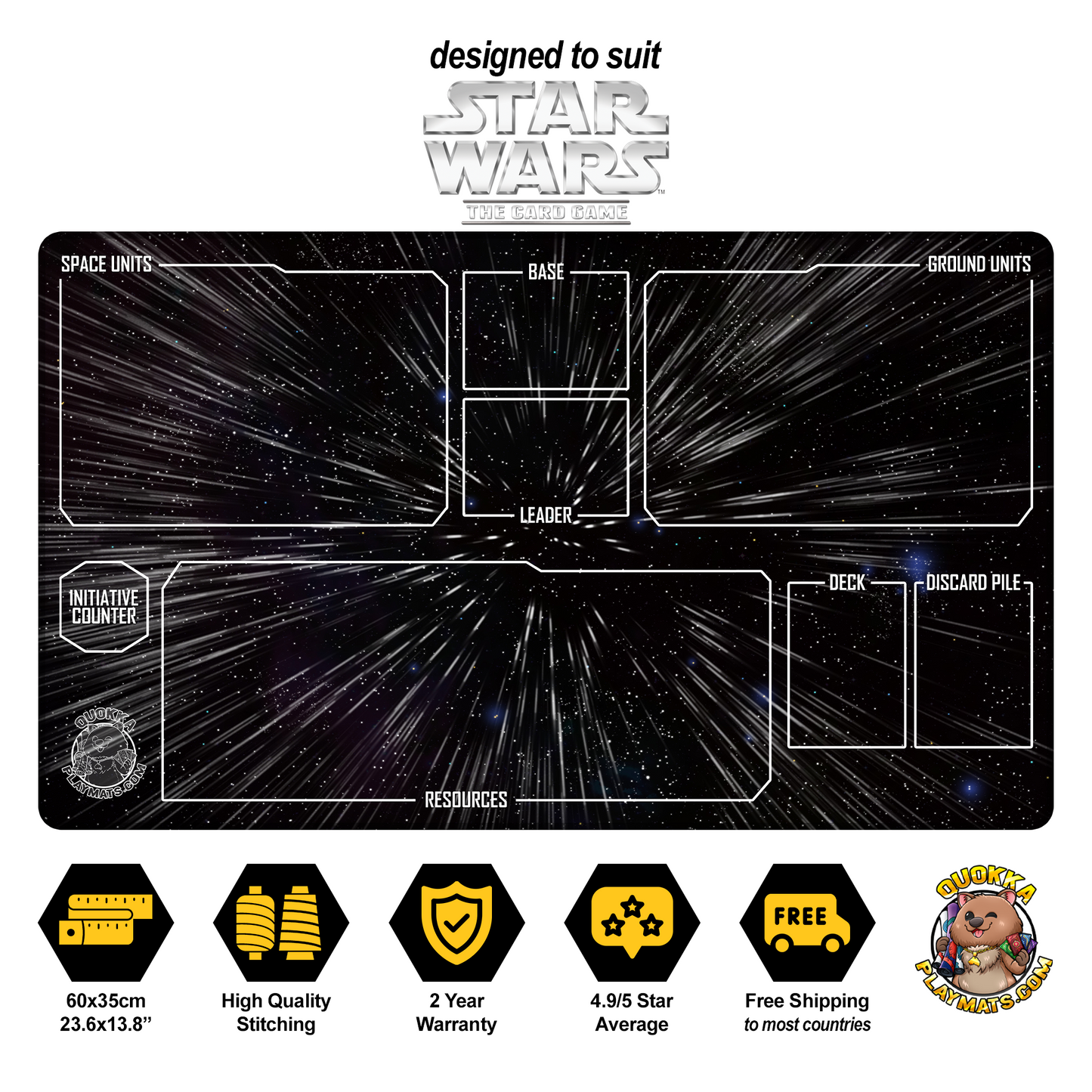 Space Travel Design - Star Wars: Unlimited Quokka TCG Playmat