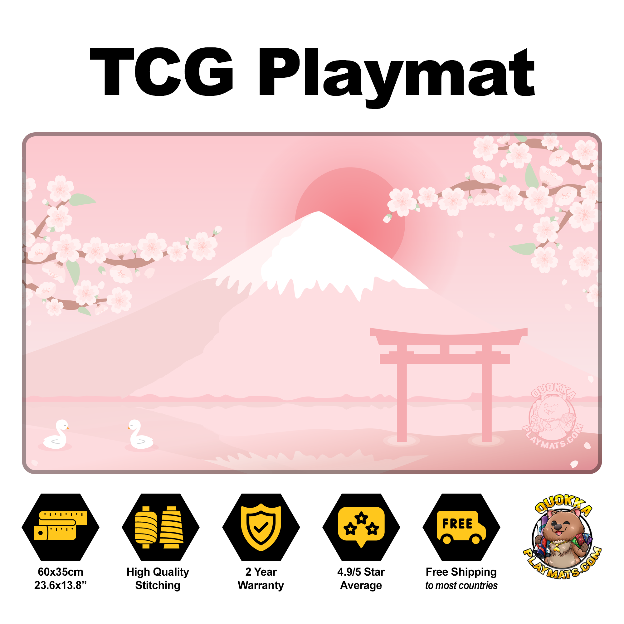 Sakura Garden (Azalea) - Quokka TCG Playmat