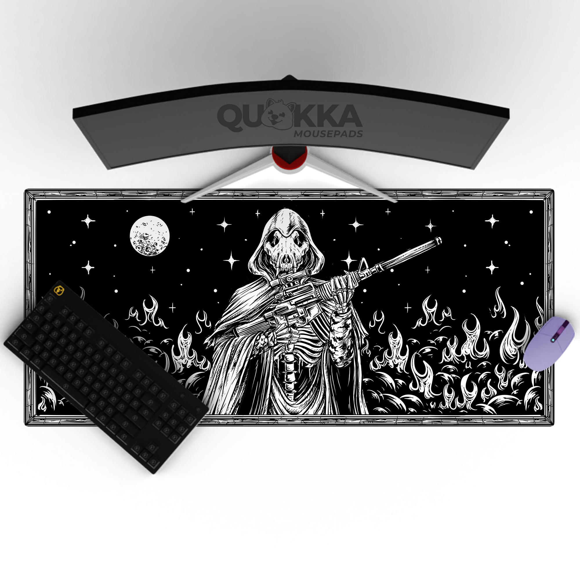 Epic Skull Tactical Reaper Design Mousepad Deskmat