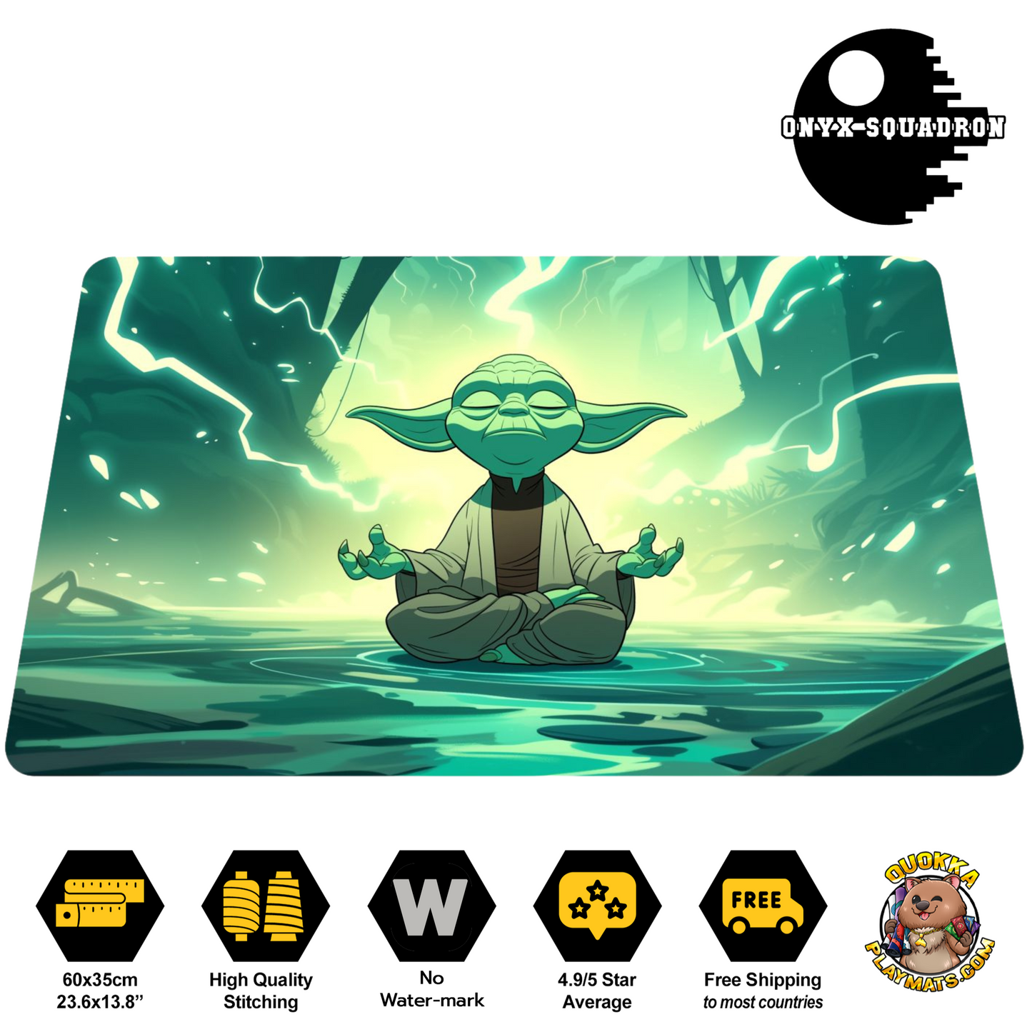 "Master of the Force" Yoda Deskmat Playmat Mousepad