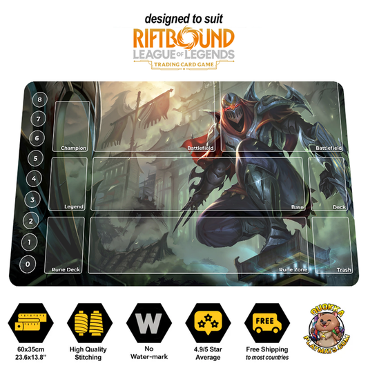 Zed - Riftbound Quokka TCG Playmat
