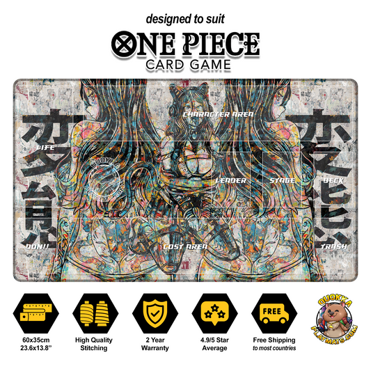 Anime Girls Artistic Design - One Piece Quokka TCG Playmat