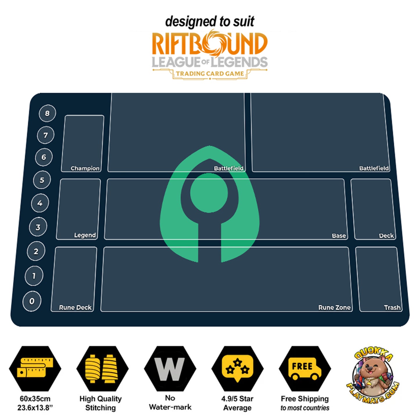 Calm Domain - Riftbound Quokka TCG Playmat