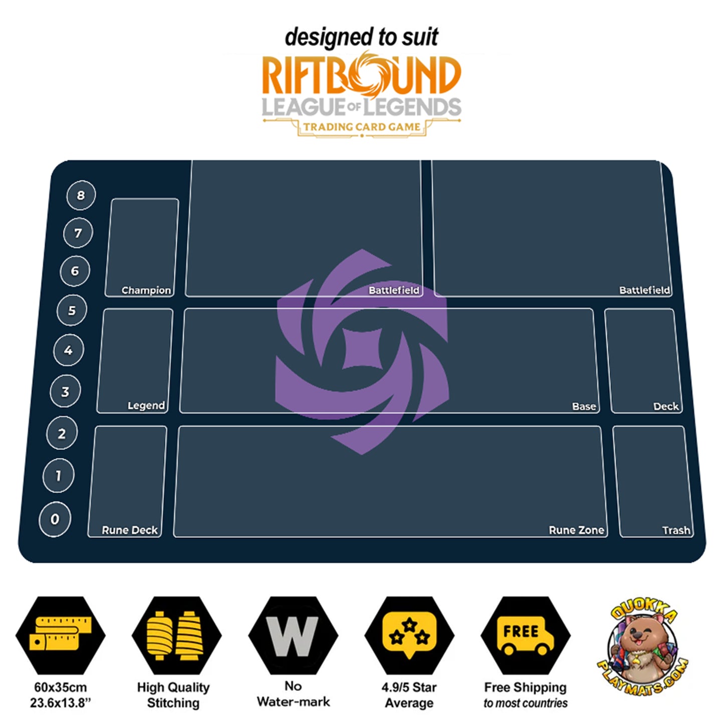 Chaos Domain - Riftbound Quokka TCG Playmat