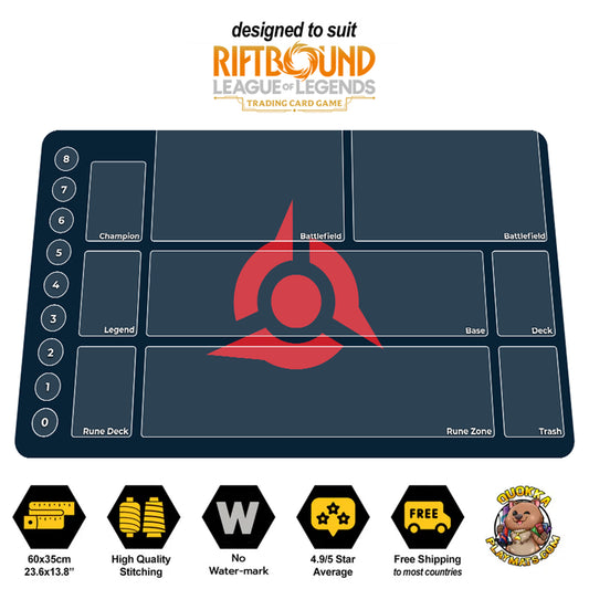 Fury Domain - Riftbound Quokka TCG Playmat