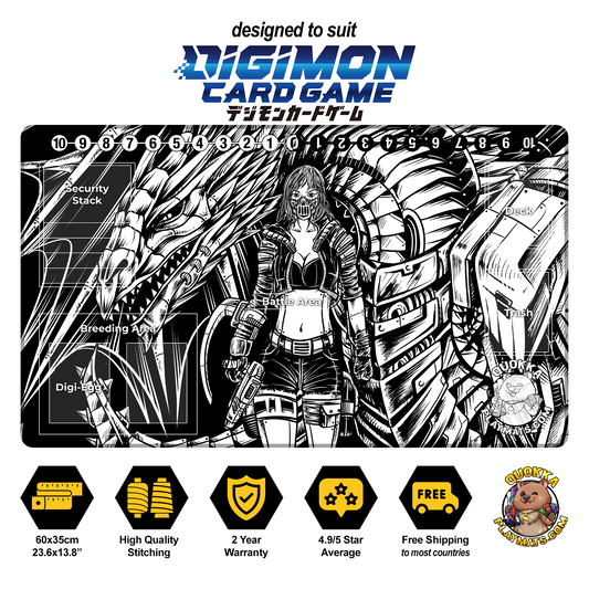 Mecha Dragon Design - Digimon Quokka TCG Playmat