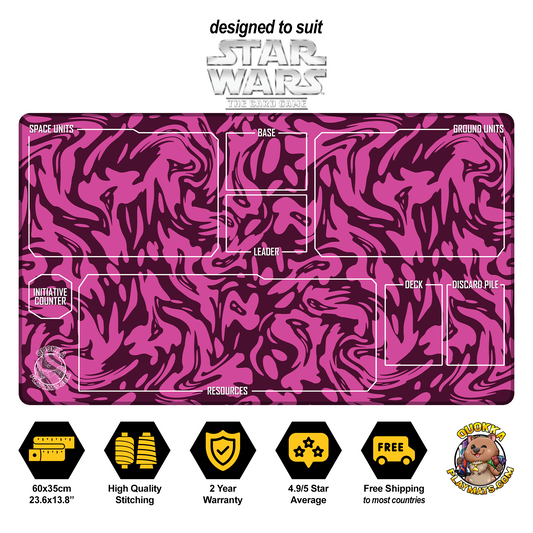 Purple Swirl Design - Star Wars: Unlimited Quokka TCG Playmat