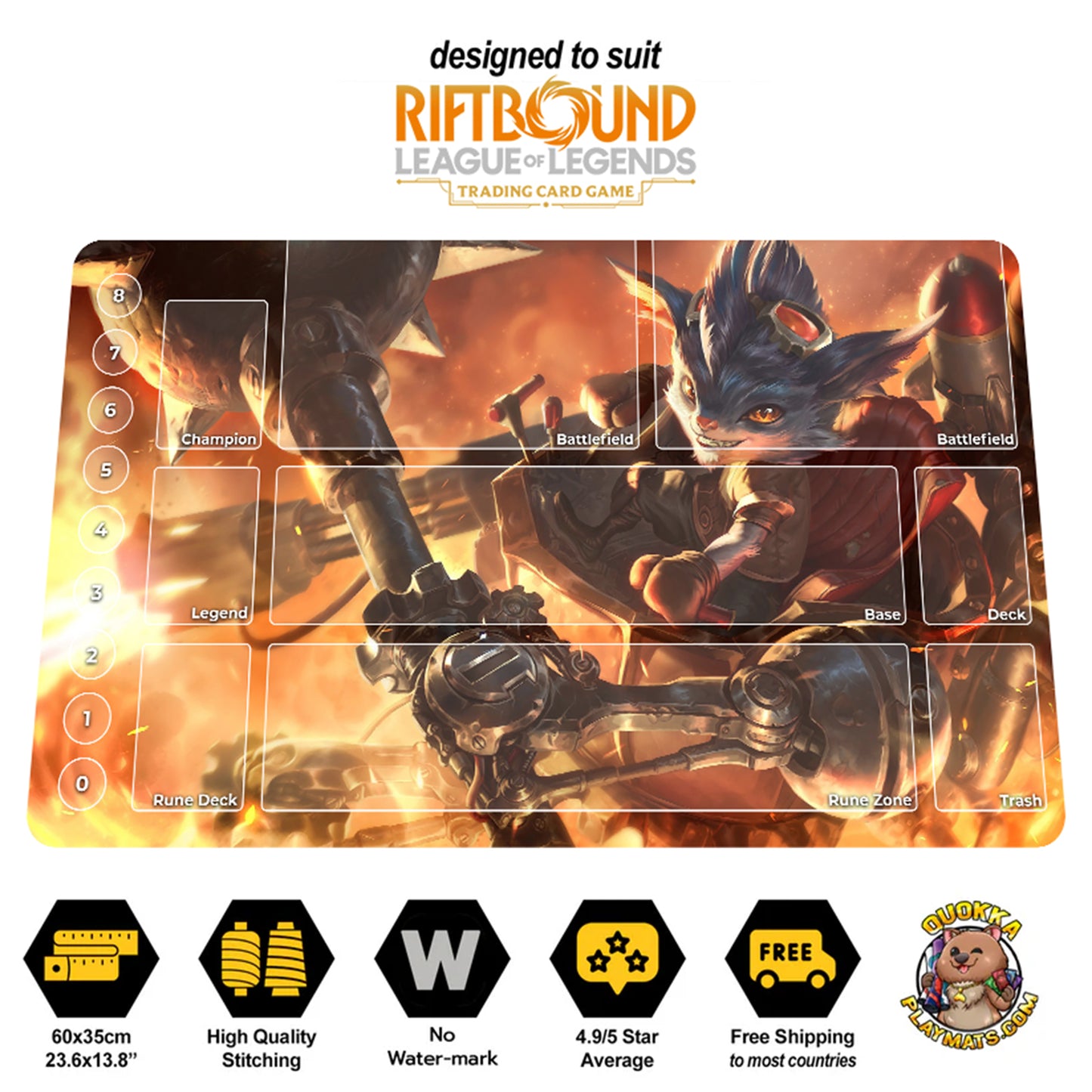 Rumble Design - Riftbound Quokka TCG Playmat