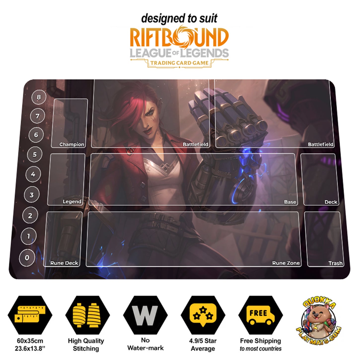 Vi Design - Riftbound Quokka TCG Playmat